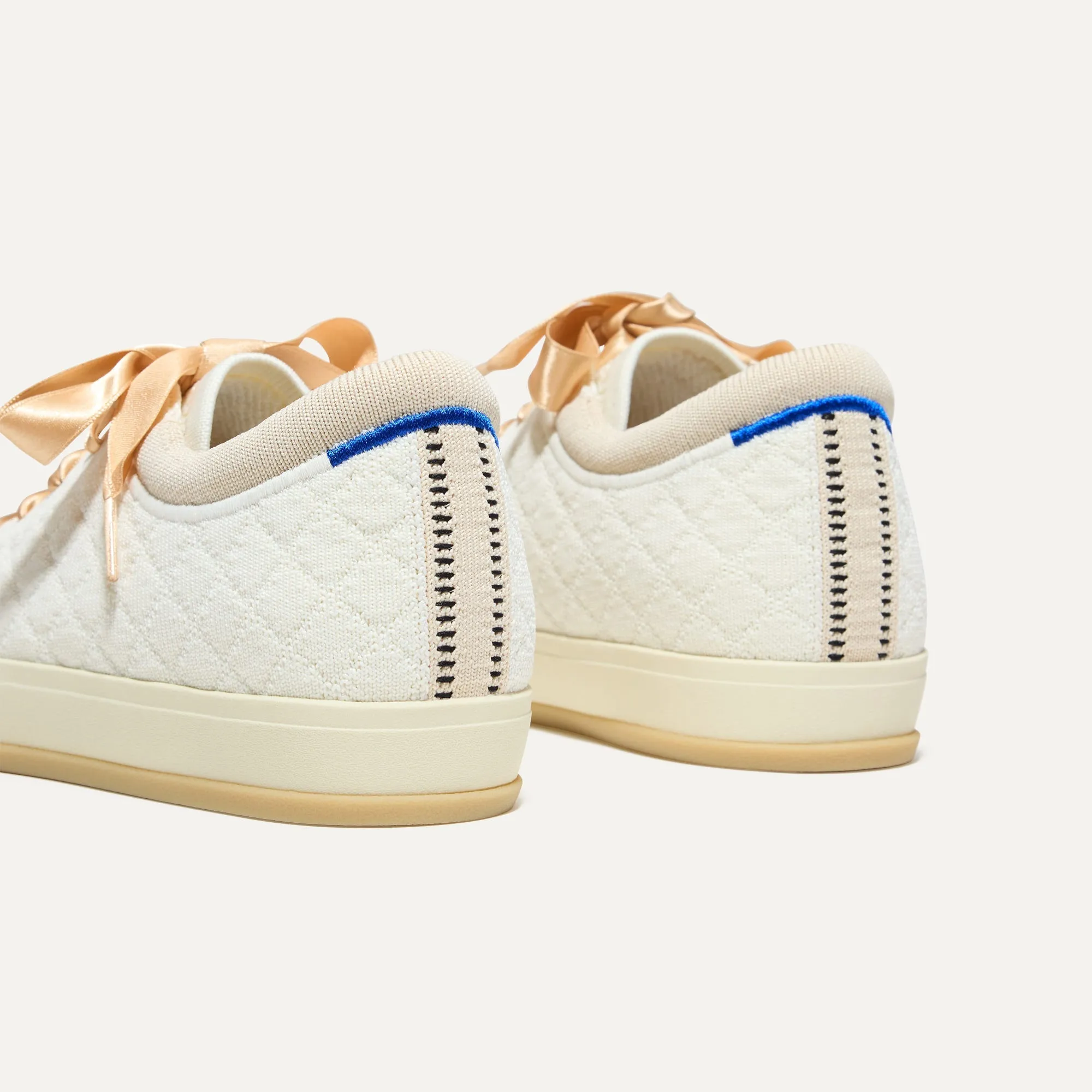 The Lace Up Sneaker - Quilted Cloud