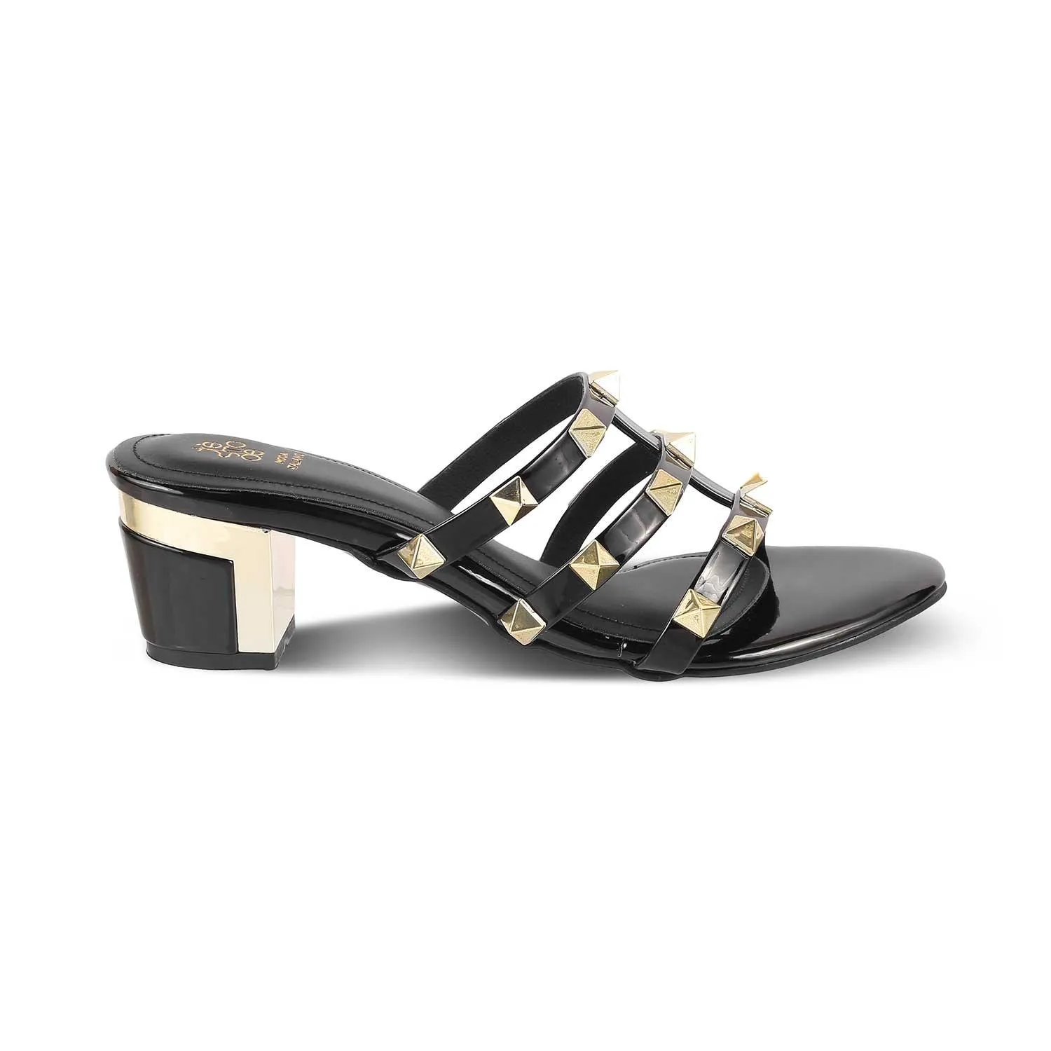 The Palma Black Women's Dress Block Heel Sandals Tresmode