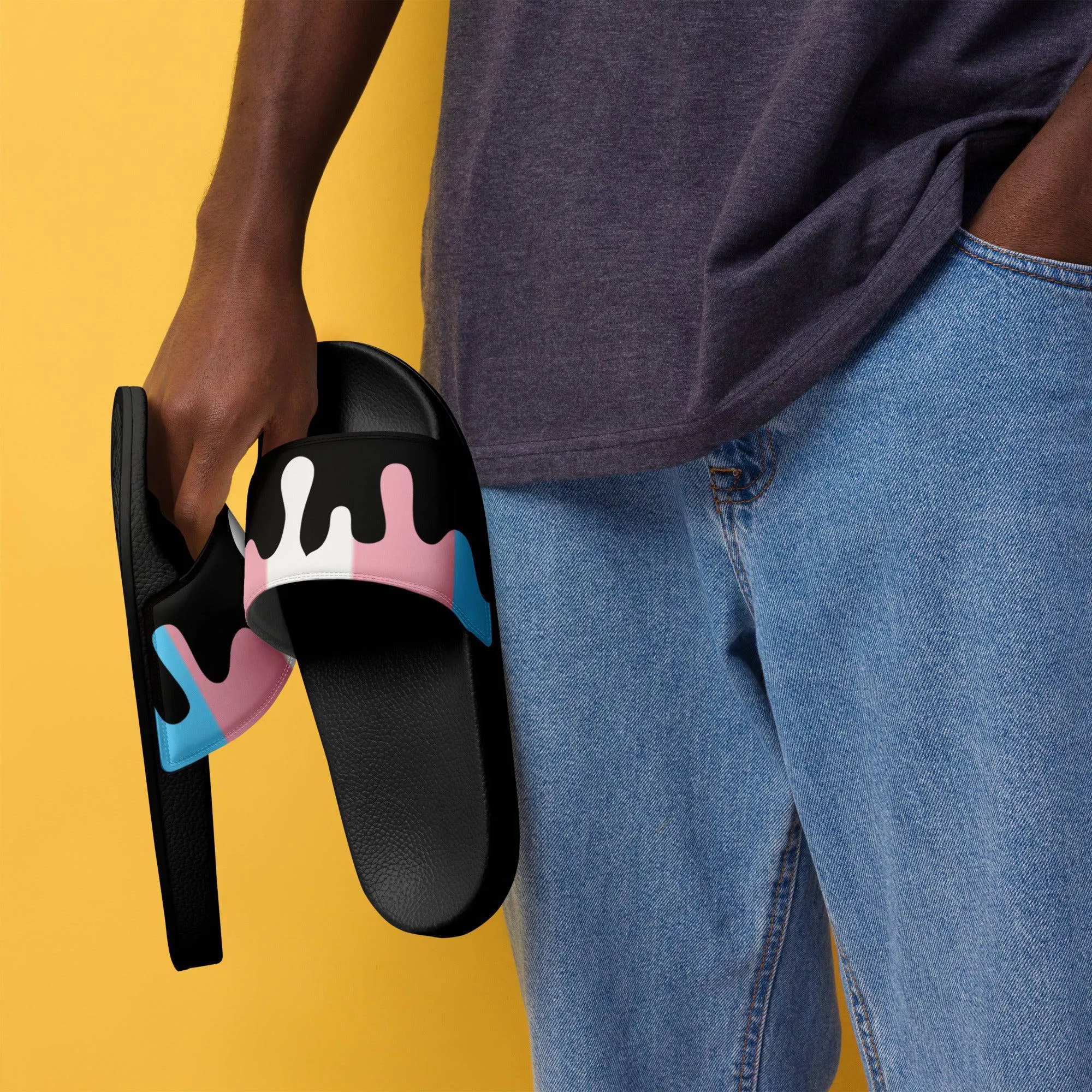 Trans Pride Melting Men’s Size slides