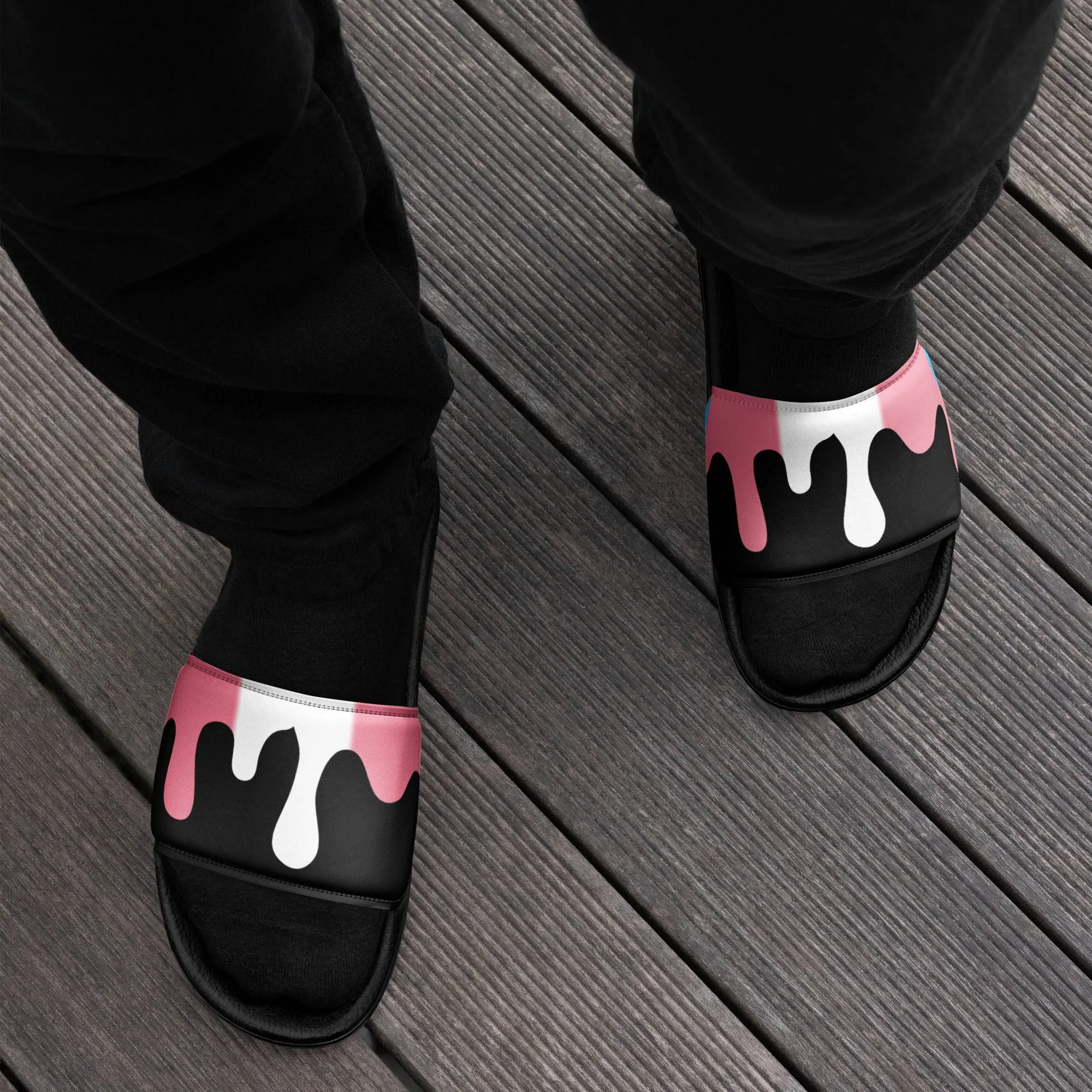 Trans Pride Melting Men’s Size slides