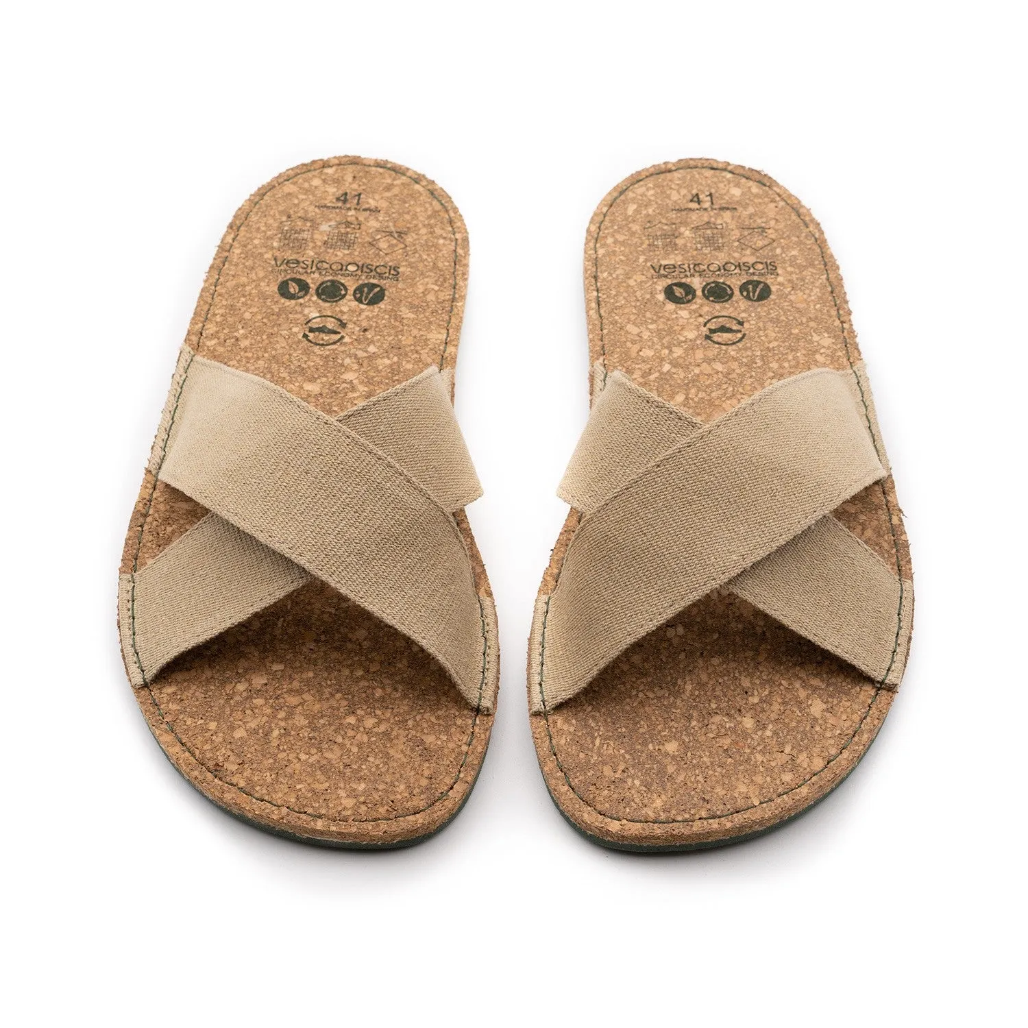 Vegan sandal sand ALA007