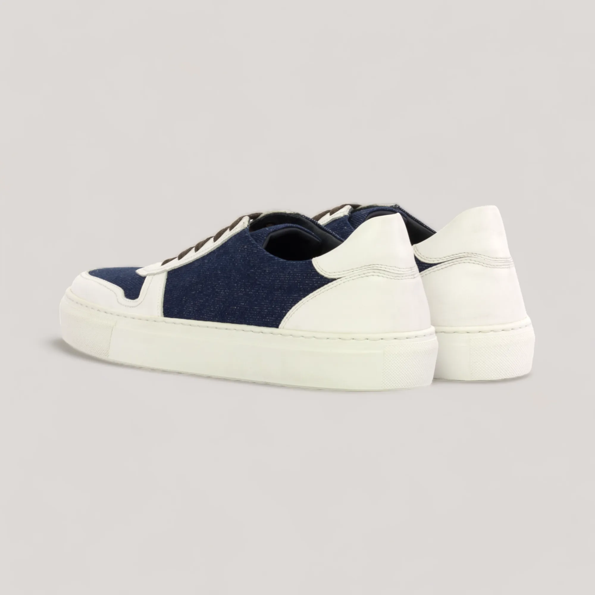 VERVE | Low Top Trainer -Blue Denim & White | Women's