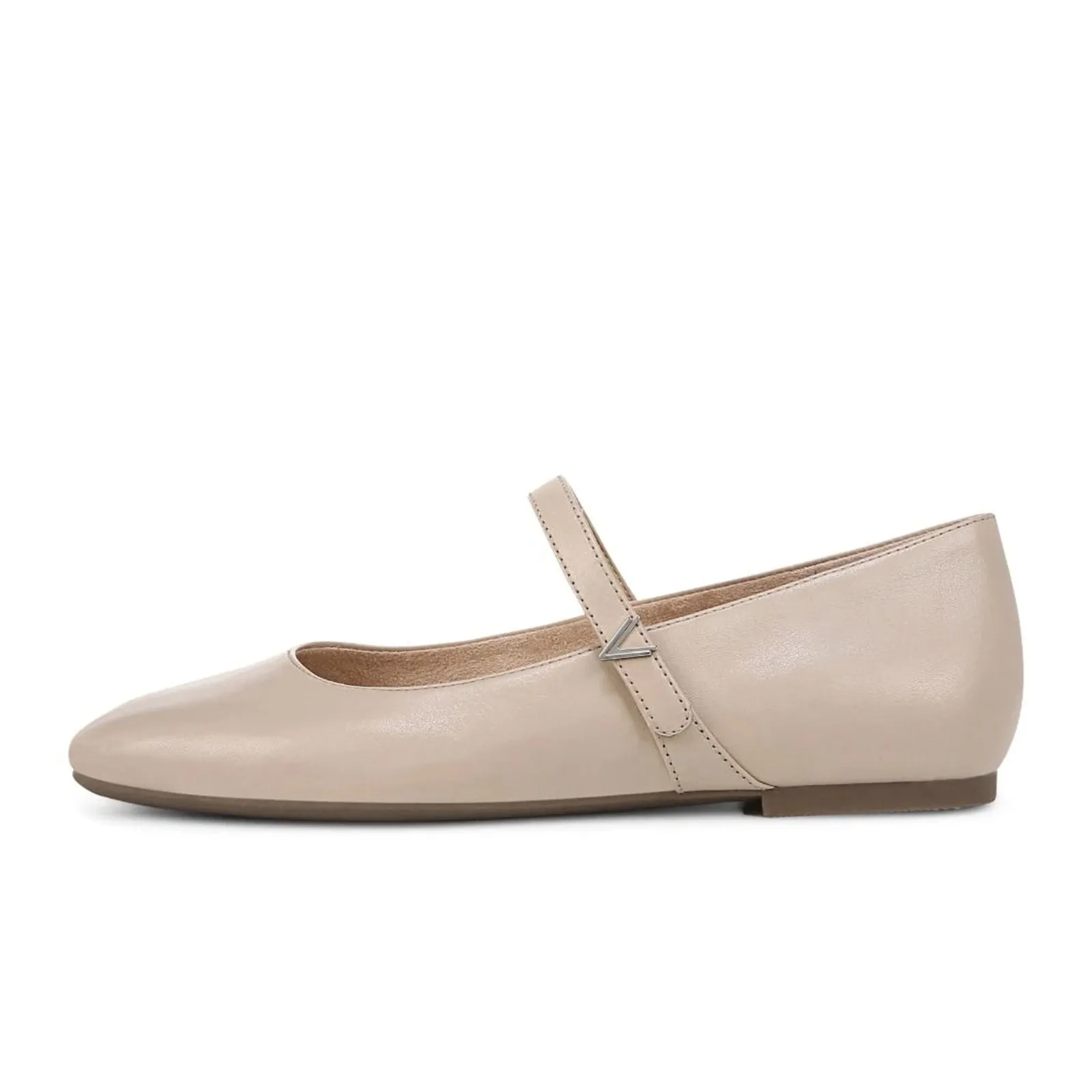 Vionic Alameda Mary Jane Flat (Women) - Oatmeal Beige Leather